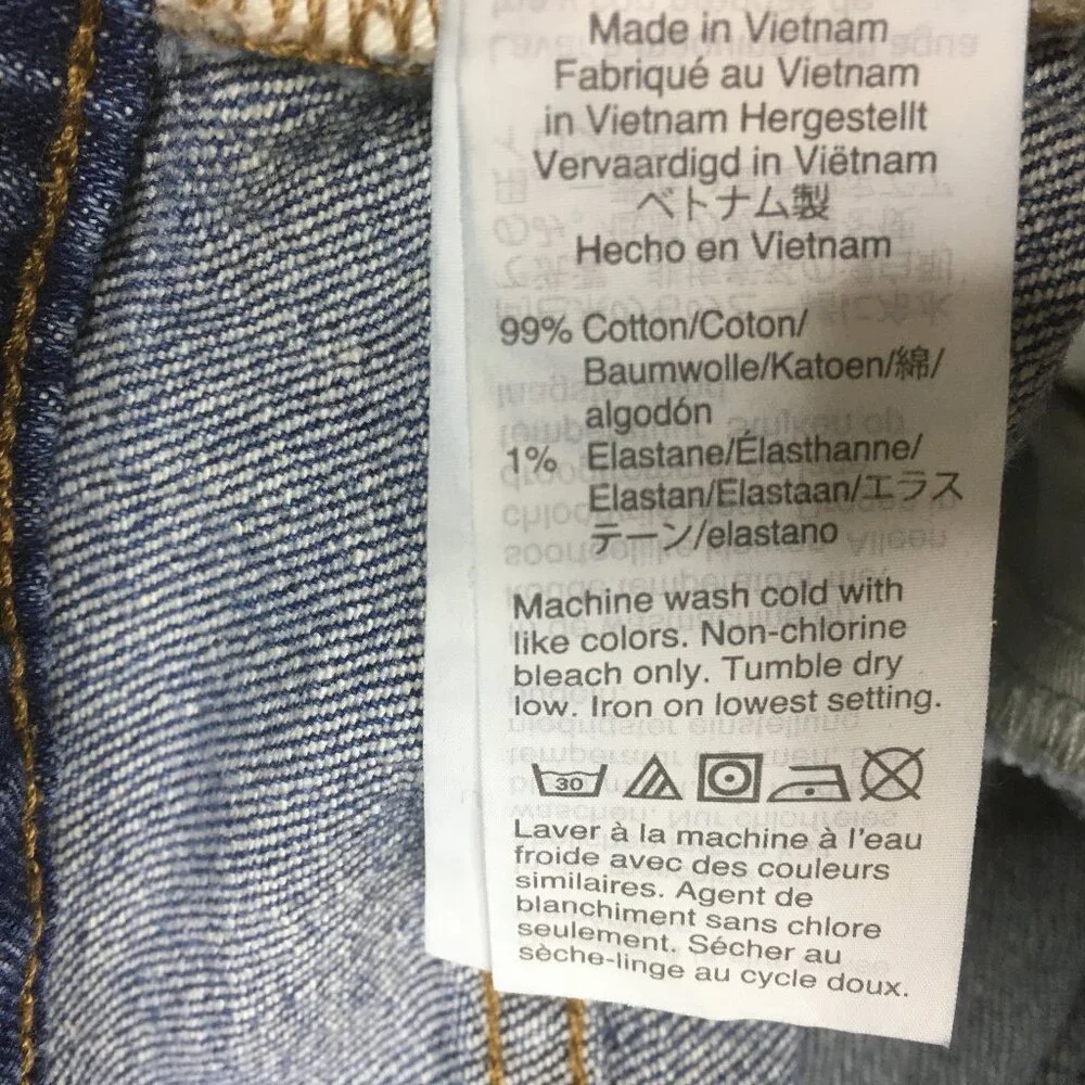 MADEWELL Petite Medium/Light Wash 5 Pocket Classic Straight Cropped Jeans - Picture 4 of 11